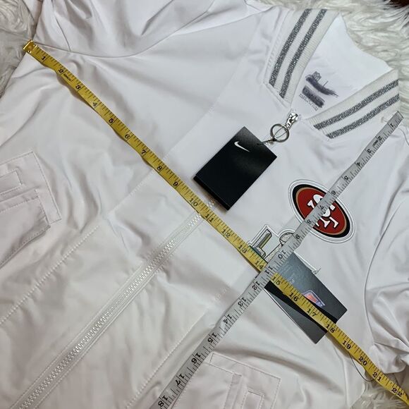 NIKE Super Bowl on field coat full zip front pockets magnetic clasp size Small - Picture 14 of 16